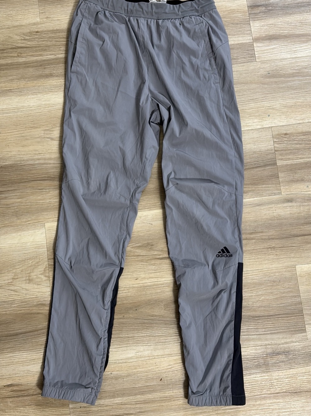 adidas House of Tiro Woven Pants Men's Gray & Black Medium
